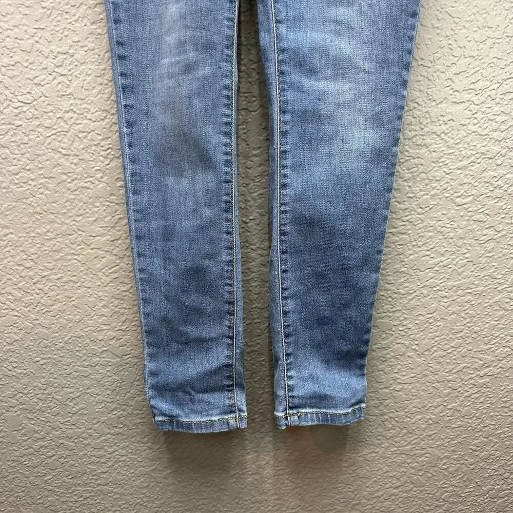 Levis 720 Jeans Size 14 Womens High Rise Super Skinny Medium Wash Blue Denim - Picture 4 of 11